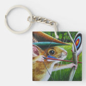 Kunst voor Waterverf van aartskamp Muis & Pijl Sleutelhanger (Voorkant)
