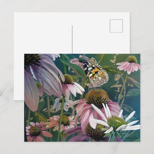 Kunst voor Waterverf van geschilderde vrouwerij -  Briefkaart (Voorkant / Achterkant)