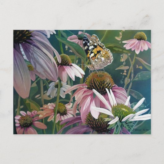 Kunst voor Waterverf van geschilderde vrouwerij -  Briefkaart (Voorkant)