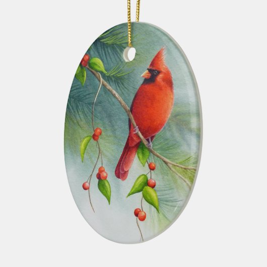 Kunst voor Waterverf van mannelijke noordelijke ka Keramisch Ornament (Links)