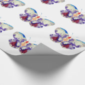 Kunst voor Waterverf van vlinders Cadeaupapier (Hoek)