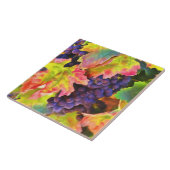 Kunst voor wijn uit wijngaarden in het najaar tegeltje (Zijkant)