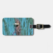 Kunst voor wilde dieren en Zeeen op het Loggerhead Bagagelabel (Voorkant horizontaal)