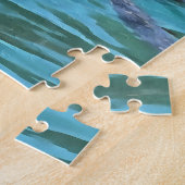 Kunst voor wilde dieren en Zeeen op het Loggerhead Legpuzzel (Zijkant)