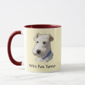 Kunst voor Wire Fox Terrier Mok (Links)