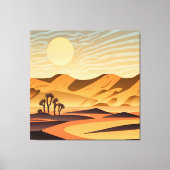 Kunst voor woestijnachtergrond canvas afdruk (Voorkant)