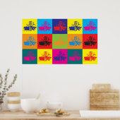 Kunst voor zware apparatuur Pop Poster (Keuken)