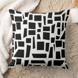 Kunst voor zwart-wit vierkant & rechthoek kussen