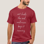 Kunst vormt de basis donkere T-shirt van de sol (Voorkant)