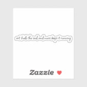 Kunst vormt de sol op maat gesneden vinylSticker Sticker (Vel)