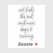 Kunst vormt de sol op maat gesneden vinylSticker Sticker (Vel)