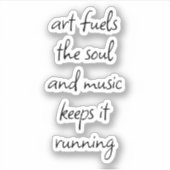 Kunst vormt de sol op maat gesneden vinylSticker Sticker (Voorkant)