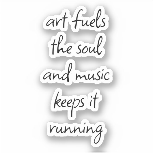 Kunst vormt de sol op maat gesneden vinylSticker Sticker (Voorkant)