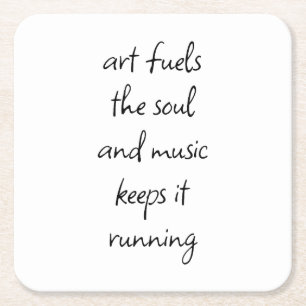 Kunst vormt het Onderzetter van het Soul Paper