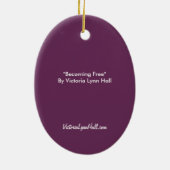 Kunst "Vrijheid worden" Keramisch Ornament (Achterkant)