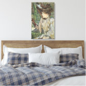  kunst, vrouw met handschoenen van Toulouse Lautre Canvas Afdruk (Insitu (Slaapkamer))