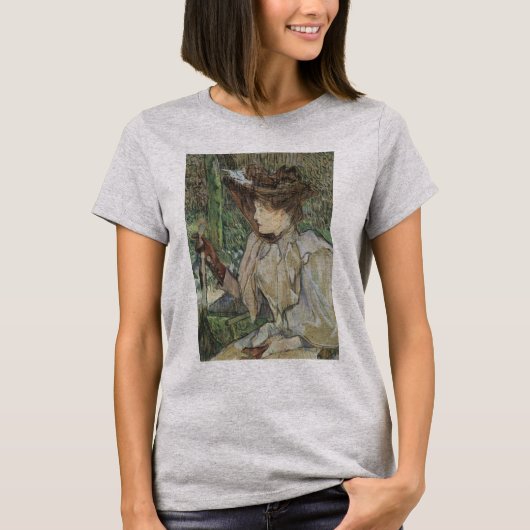 kunst, vrouw met handschoenen van Toulouse Lautre T-shirt (Voorkant)