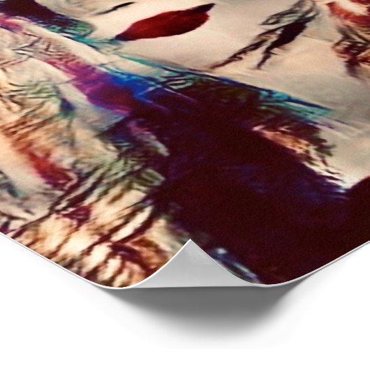 Kunst Vrouw Zeemeermin Schilderij Muurdecoratie Pr Poster (Hoek)