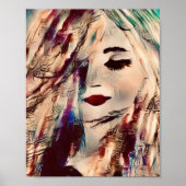 Kunst Vrouw Zeemeermin Schilderij Muurdecoratie Pr Poster (Voorkant)