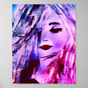 Kunst Vrouw Zeemeermin Schilderij Muurdecoratie Pr Poster