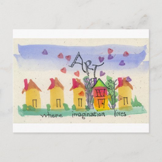 Kunst waar de verbeelding leeft briefkaart (Voorkant)