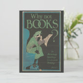  kunst 'Waarom geen boeken?' Verjaardag Kaart (Staand voorkant)