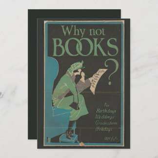 kunst 'Waarom geen boeken?' Verjaardag Kaart