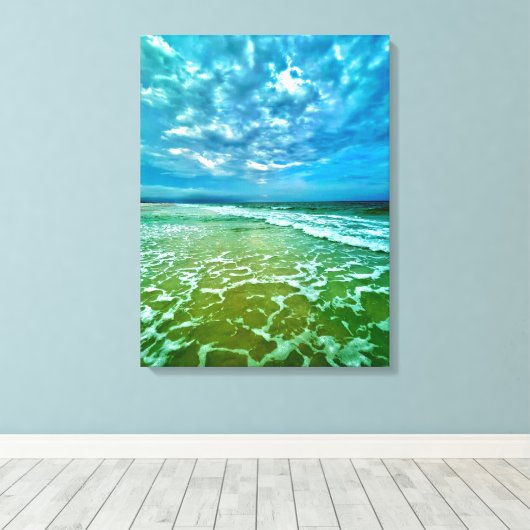 kunst, wandkunst, Fort Walton Beach, Florida Canvas Afdruk (Insitu (Houten vloer))