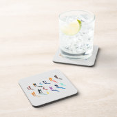 Kunst waterverf bier onderzetter (Rechterzijde)