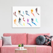 Kunst waterverf canvas afdruk (Insitu (Woonkamer))