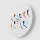 Kunst waterverf grote klok (Hoek)