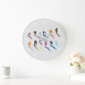 Kunst waterverf grote klok (Huis)