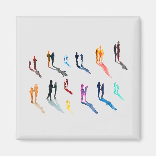 Kunst waterverf magneet (Voorkant)