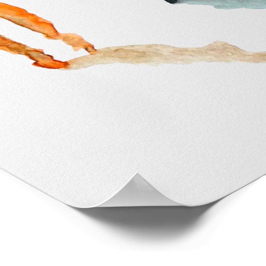 Kunst waterverf poster (Hoek)