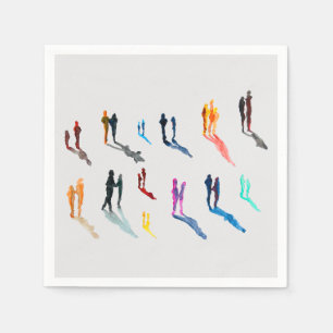 Kunst waterverf servet