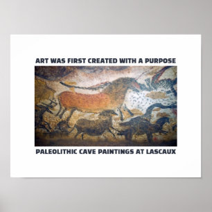 Kunst werd eerst Creëer met een doel Poster