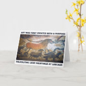 Kunst werd eerst Creëer met een doel Wenskaart Kaart (Gele Bloem)