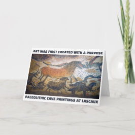 Kunst werd eerst Creëer met een doel Wenskaart Kaart