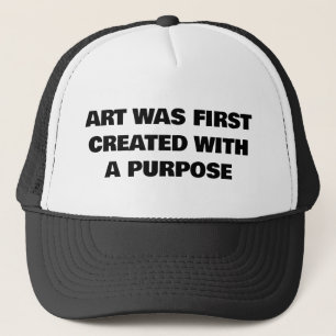 Kunst werd voor het eerst Creëer met een truckhoed Trucker Pet