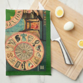 Kunst wielen van het waarzeggen bord - liefde theedoek (Quarter Fold)