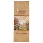 Kunst Wijn Gift Bag Cadeautas (Voorkant)