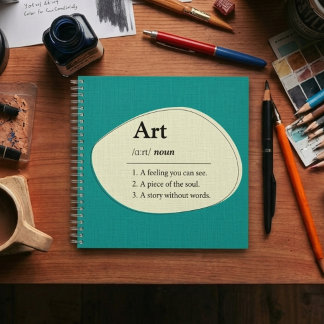 Kunst woordenboek stijl notitieboek & schetsboek