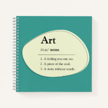Kunst woordenboek stijl notitieboek & schetsboek