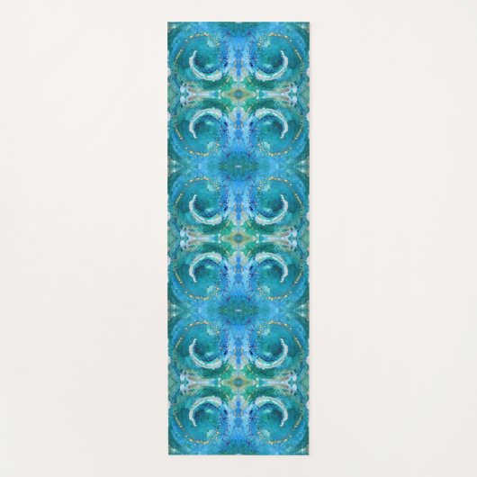 Kunst yogamat - Positiviteit Spiraal (Voorkant)