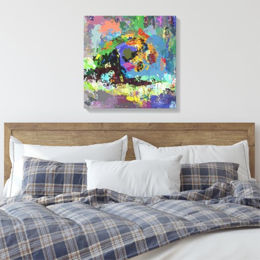 Kunst | Zazzle_Growshop. Canvas Afdruk (Insitu (Slaapkamer))