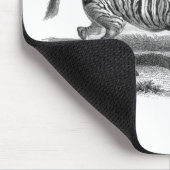 kunst Zebra Mare en wilde dieren Mousepad Muismat (Hoek)