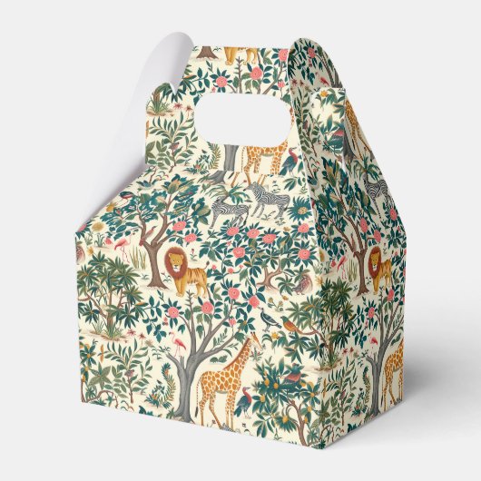  kunst, zebra's giraffen, flamingo, vogeltjes, lio bedankdoosjes (Voorkant Zijde)