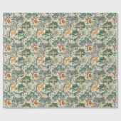 kunst, zebra's giraffen, flamingo, vogeltjes, lio cadeaupapier (Vlak)