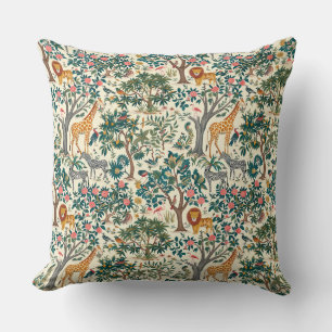  kunst, zebra's giraffen, flamingo, vogeltjes, lio kussen