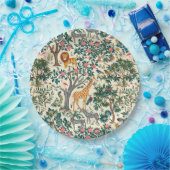  kunst, zebra's giraffen, flamingo, vogeltjes, lio papieren bordje (Feest)